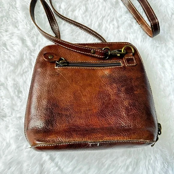 Brown Leather Crossbody Bag - Picture 6 of 9